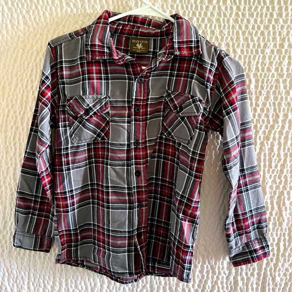 Buzz Cuts button down flannel - Picture 1 of 3